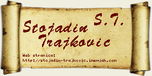 Stojadin Trajković vizit kartica